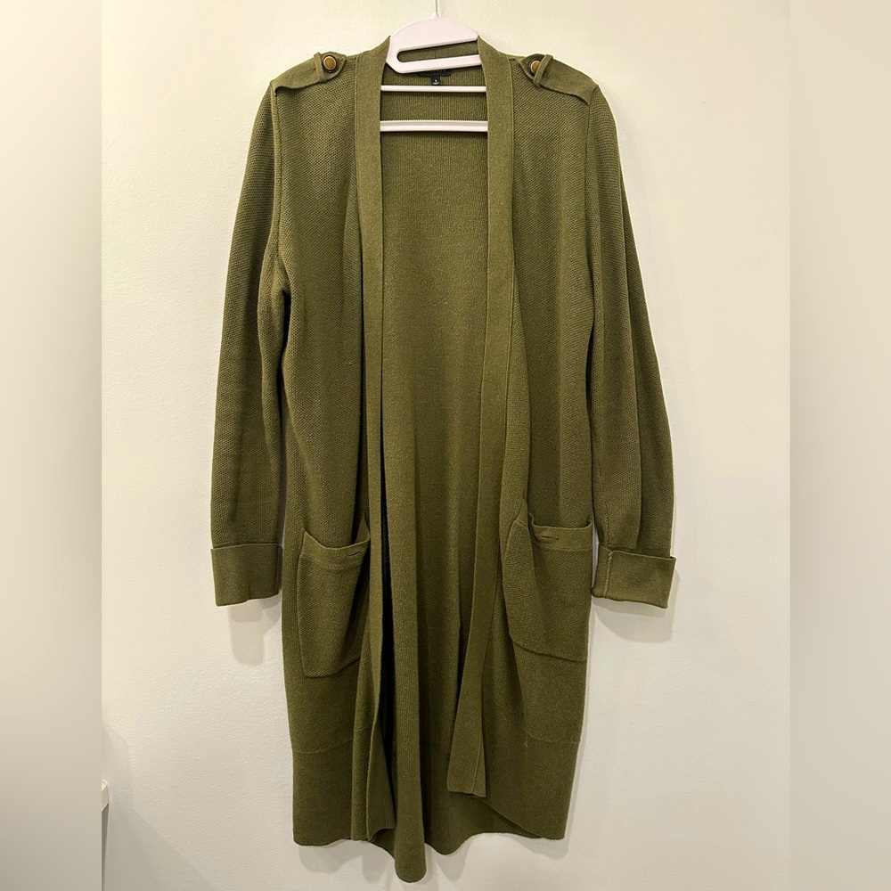 Talbots long cardigan, size S.